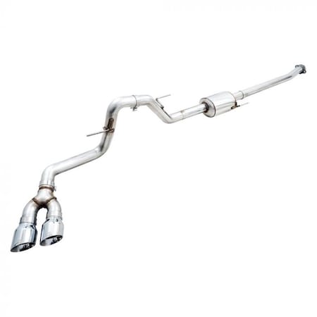 Superjock 301522067 4.5 in. Dual Side Exit Chrome Cat-Back Exhaust System for Ford F150 SU3567989